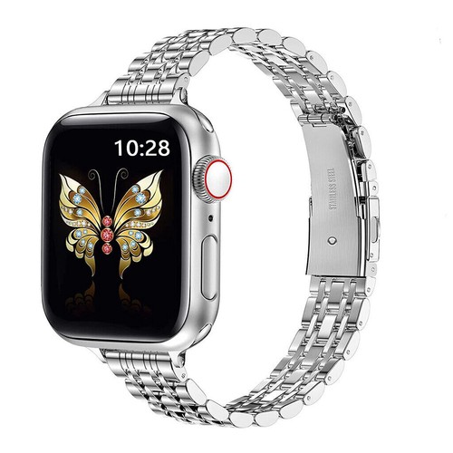 Slim Women Metal Stainless Steel Strap Wristband Apple iWatch S10 9-1 Ultra 2/1 - Picture 5 of 23