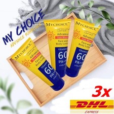 3x My Choice Sunscreen SUN BLOCK Contains vitamins A, C, E nourish skin women