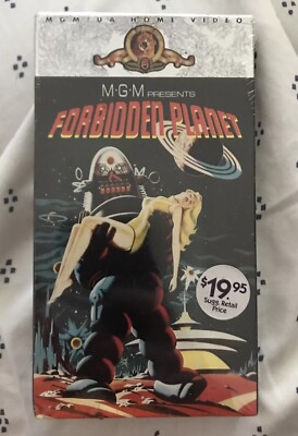 CLEAN VTG 1956 Forbidden Planet Movie Big Box Beta Betamax Tape MGM Robot Sci-Fi