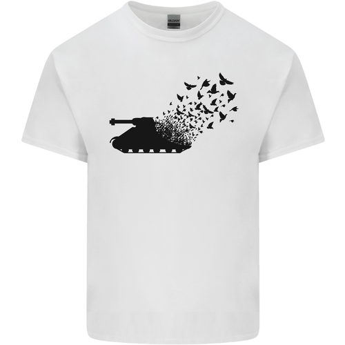 Banksy Style Tank and Doves Peace Kids T-Shirt Childrens - Picture 13 of 67