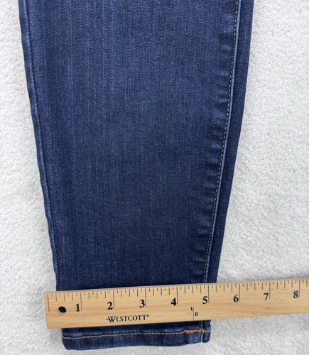 Jeans azules de pierna recta ligeramente curvilíneos Eddie Bauer talla 10 - Imagen 8 de 11