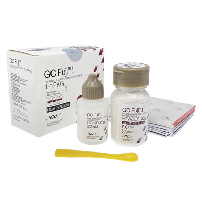 Dental GC Fuji I Luting & Glass Lining Ionomer Luting & Lining Cement 1:1 Kit