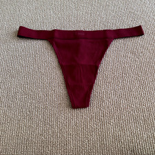 Skims Brick Cotton Rib Thong, Size 3X NWT