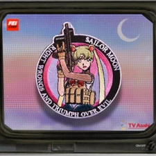 Tactical Sailor Moon, female shooter, Moon Hook Loop Patch - Anime girl waifu