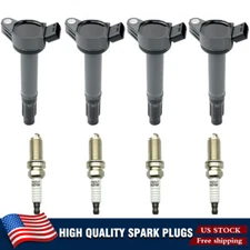 4X Ignition Coil + 4x Spark Plug For 2005-2018 Toyota Sienna Avalon 3.5L UF487