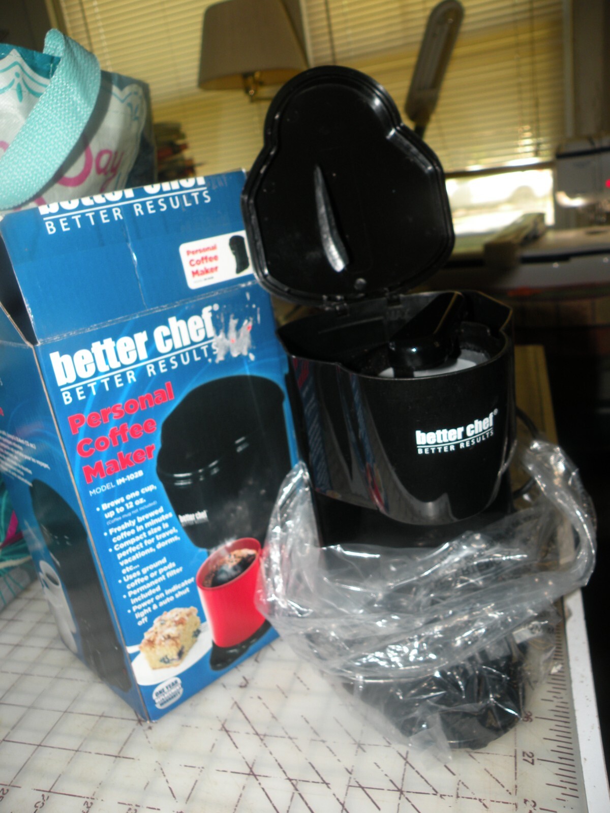 1 Cup Model Im-102b Black Tested In Box Works!