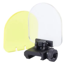 Rifle Scope Protector Airsoft Lens Sight Cover Shield w/20mm Rail Base Mount