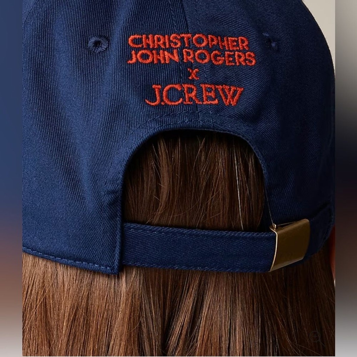 J.Crew Christopher John Rogers X J.Crew baseball hat ball cap CF056 fa24-363-a-digital-0923-rg-  main image 3