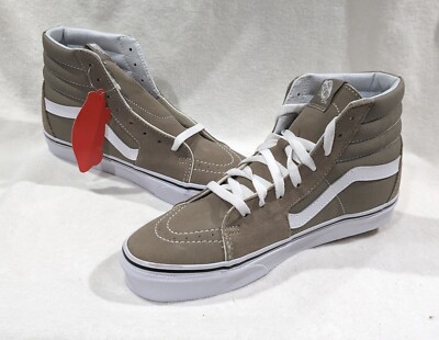 Vans Women's SK8 Desert Taupe/White High Top Skate Shoes Size