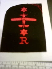 RAN- ROYAL AUSTRALIAN NAVY TRADE PATCH:  RED ON BLACK.