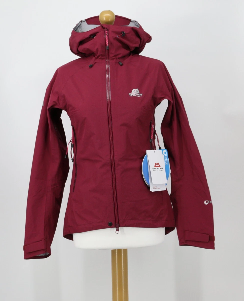 MOUNTAIN EQUIPMENT ODYSSEY JACKET WOMENS CRANBERRY WATERPROOF SHELL RRP 250 KL
