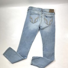 Hollister California Light Blue Washed Slim 3S Denim Jeans Women  s Size 3 26x29