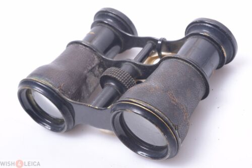 ✅ BINOCULARS GALILIAN DOUBLE TELESCOPE FRENCH, ENGLISH? ANTIQUE ALL BRASS SMALL - Picture 5 of 7