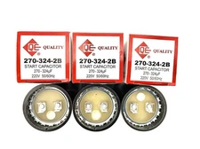 3 Pcs-Motor Start Capacitor 270-324 MFD uF 220-250 VAC 50/60Hz HVAC