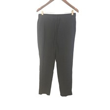 TALBOTS DRESS PANTS SIZE 8 TAPPERED DRAWSTRING WAIST COMFORTABLE WORK PANT BLACK
