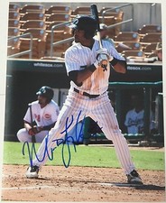MICAH JOHNSON SIGNED 8X10 PHOTO WHITE SOX COA
