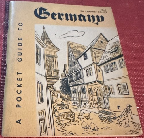1952 A Pocket Guide to Germany Booklet USA Defense Department 74 pages