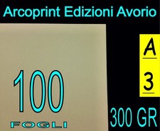 100 FF CARTONCINO AVORIO  x STAMPANTE LASER E INKJET A3