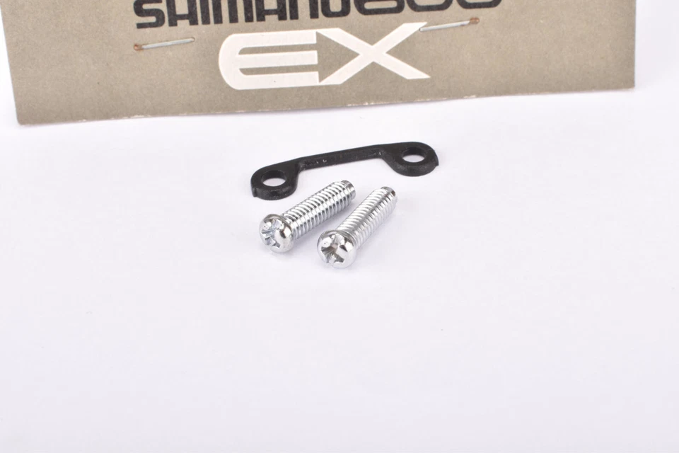 NOS Shimano 600EX RD-6207 Rear Derailleur Stroke/Limit Adjusting Screws & Plate - Bild 3 von 3