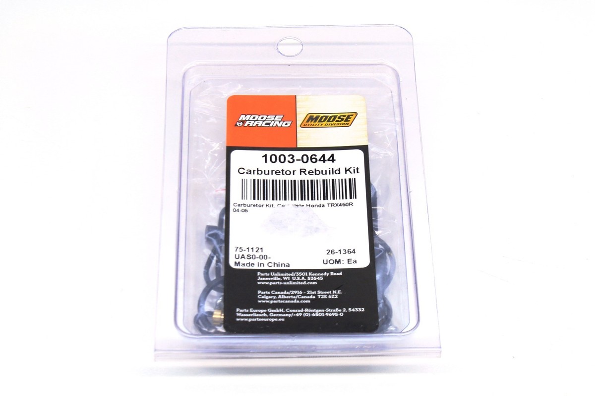 Moose Racing Carburetor Rebuild Kit Honda 04 05 TRX 450 R 450R