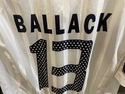Adidas Bayern München ジャージ Ballack 13 VTG Micheal Ballack #13 FC Bayern Munchen White ADIDAS T