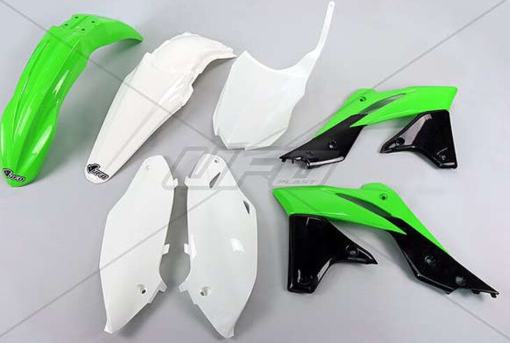 Kit carénage UFO pour Kawasaki KX-F 250 réparer plastiques cassés