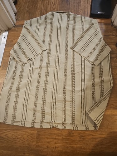 Monzini Collection Long Sleeve Button-up Disco Shirt 3XL Vertical Stripes - Picture 6 of 6