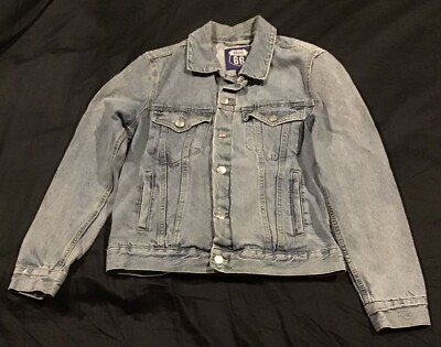 Route 66 Blue Jean Denim Jacket Coat Men Small S 