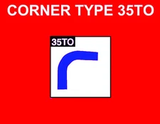 Accordion Metal CORNERS FOR BELLOWS (Set of 25) Type 35 TO Balgecken