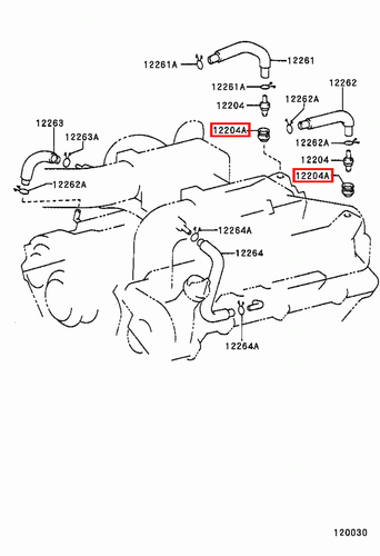 Genuine Hilux RZN149 RZN148 RZN147 RZN142 1R 2RZ 3RZ PCV Valve Rubber Grommet x2 - Picture 12 of 20