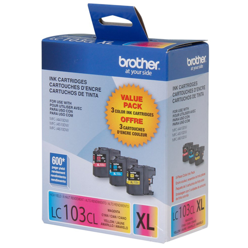 Brother MFC-4410DW (LC103-3PKS) Combo Pack Ink High Yield (3x 600 Yield)(C/M/Y) - Picture 4 of 4