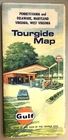Vintage 1970's Gulf Oil Service Gas Station Road Map PA, DE, MD, VA, WV
