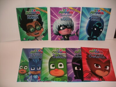 PJ Masks 7 Picture Book Lot Look & Find & Play a Sound