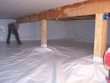 5000sqft Reinforced Vapor Barrier 4ftx1250ft Encapsulation Pier Wrap Crawlspace