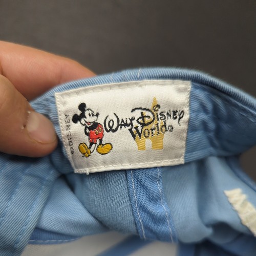 Walt Disney World Mickey Bling Hat One Size Adjustable Baby Blue Embroidered - Picture 12 of 14