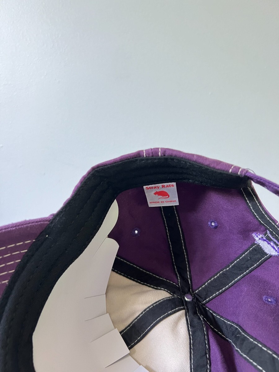 Stray Rats Distressed Ratgirl Hat purple