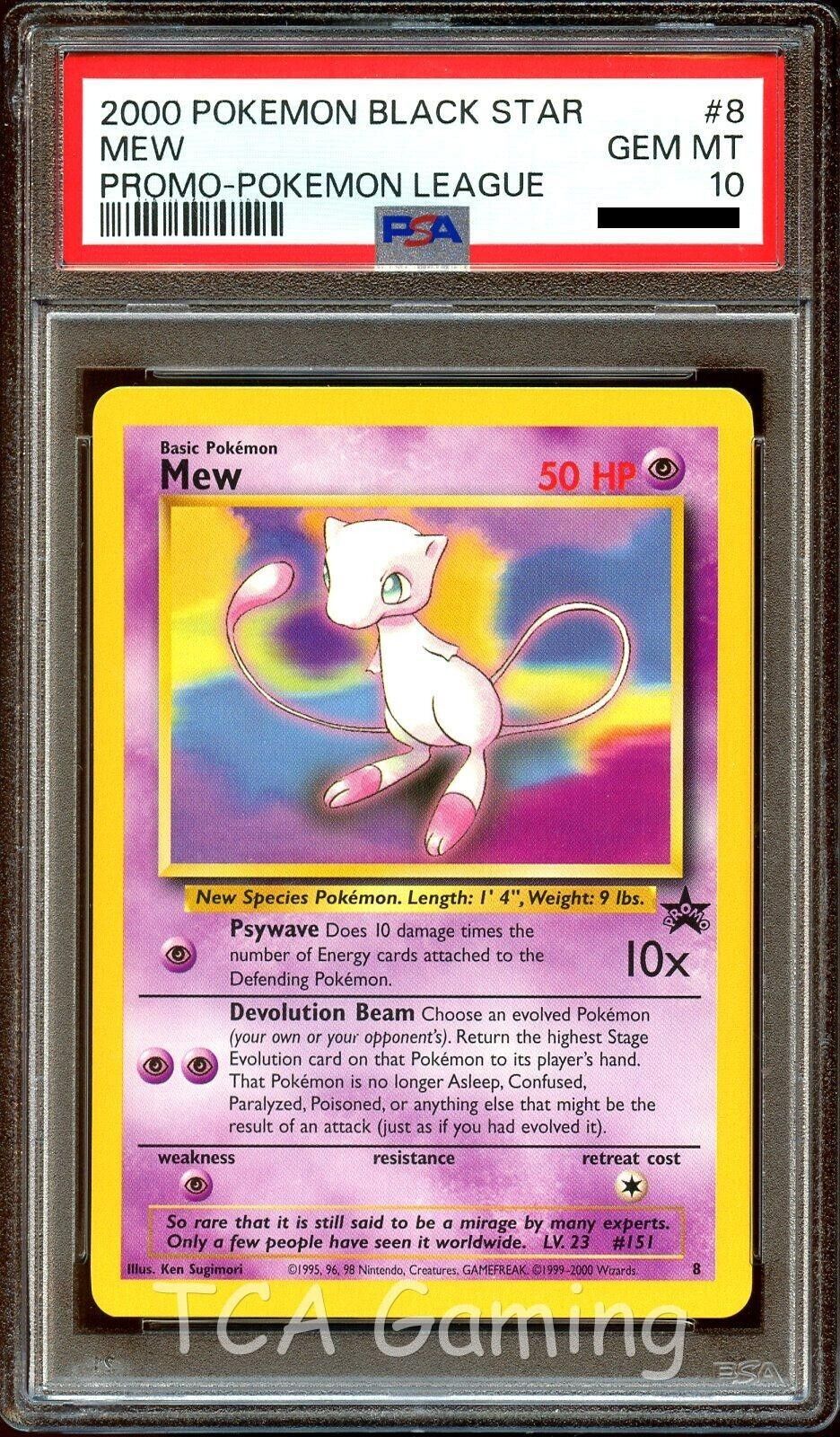 Mew Black Star Promo Custom Metal Pokemon Card