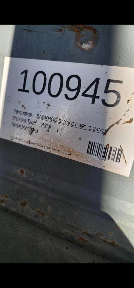 Cucharón excavadora Liebherr A918 49" Foto 2 de 4