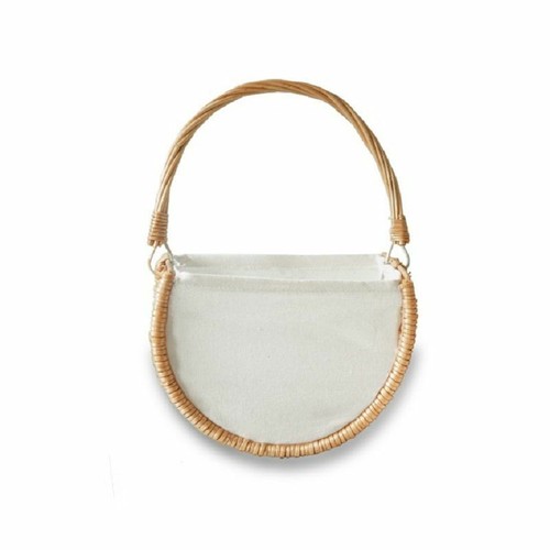 Semicircle Rattan Basket - Picture 2 of 3