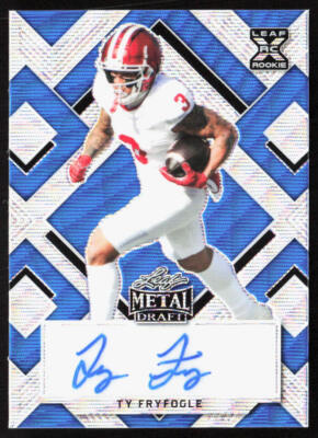 2022 Leaf Metal Draft Ty Fryfogle Blue Wave Auto /25 #BA-TF2 Indiana
