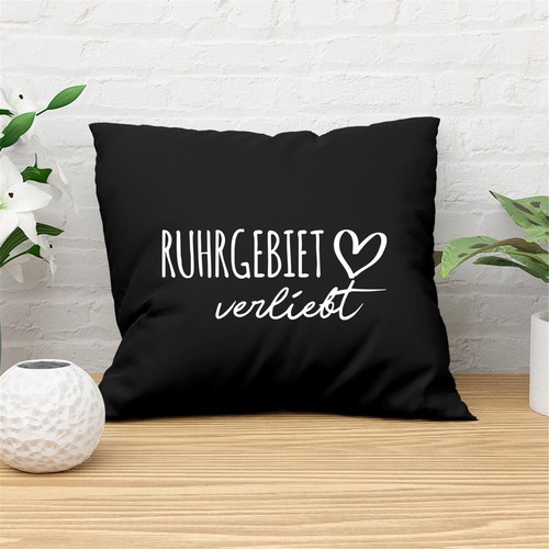 Kissen Ruhrgebiet verliebt Deko Kopfkissen Geschenkidee Souvenir Präsent Wichtel - Picture 2 of 16