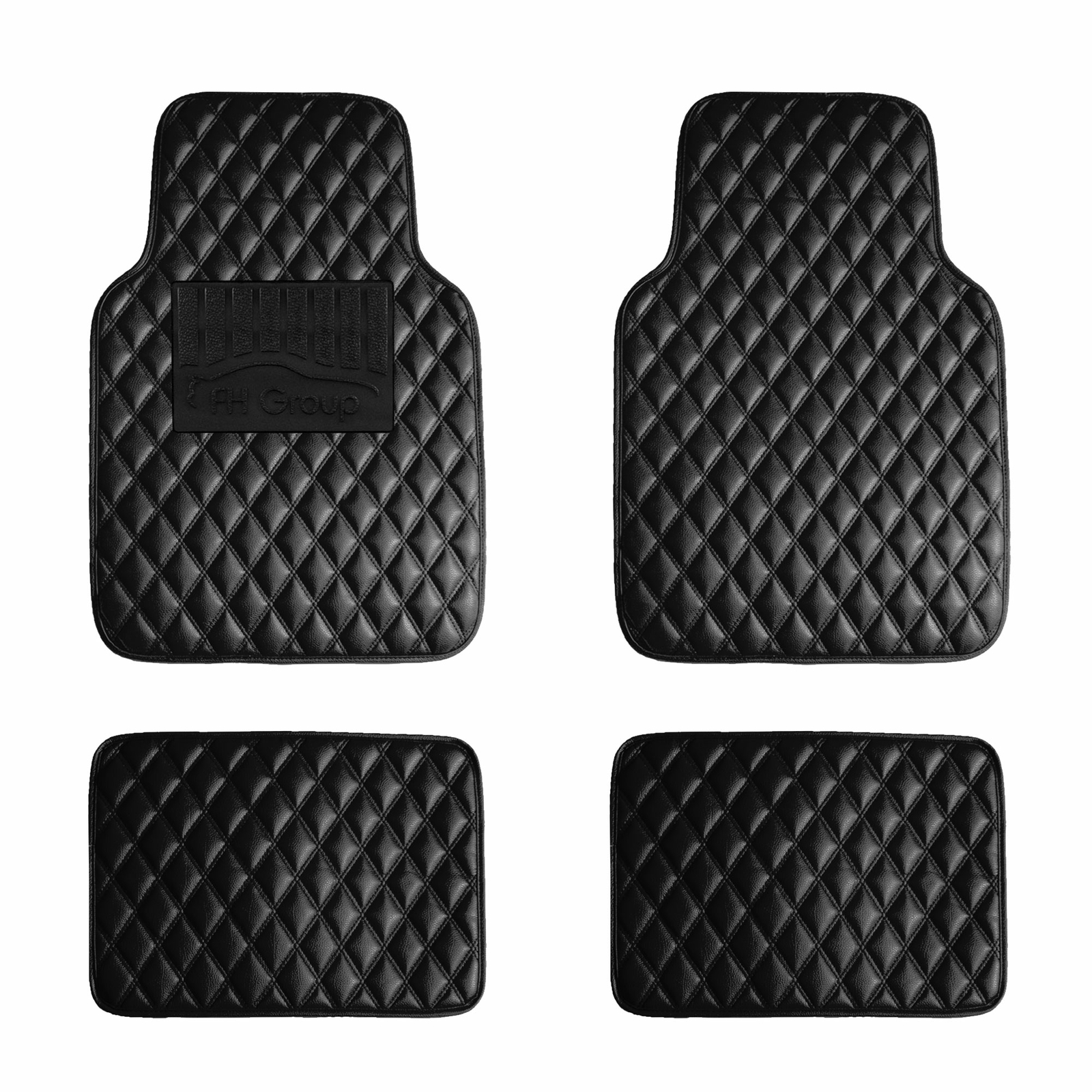 Diamond Pattern Auto Floor Mats PU Synthetic Leather All Weather Mats