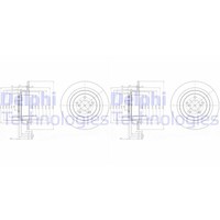 2X Delphi Bremsscheiben 290Mm Voll Hinten Passend FÜR | BG4154
