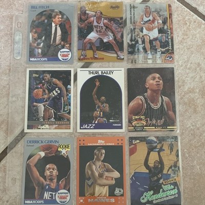 Topps/NBA Hoops NBA 9-Card Lot 1990-91 Rookie Jason Williams Penny