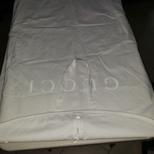 RARE Gucci White Long Gown Garment Bag - Vintage Designer Dress Cover
