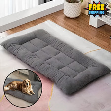 Large Plush Dog Bed Soft Pet Crate Mat Kennel Pad for Small Medium Large Dogs