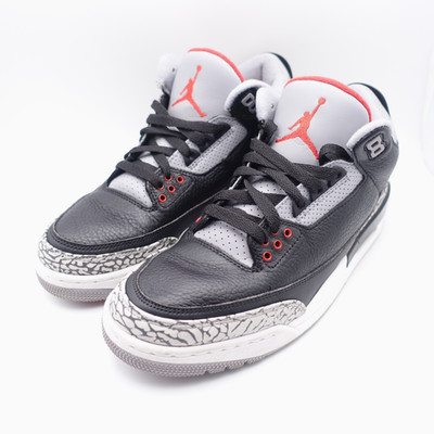 Jordan 3 Retro OG Turnschuhe Herren 7,5 schwarz weiß Zement 2017 Nike Air 854262-001
