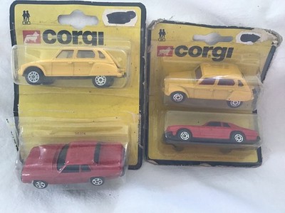 ZWEI CORGI JUNIOREN DOPPELPACK JAGUAR XJS + CITROEN DYANE 1981 AUF KARTEN