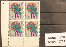 Sondermarke "75 Jahre 1. Mai", MiNr 475 postfrisch , 4er-Block  (5251)
