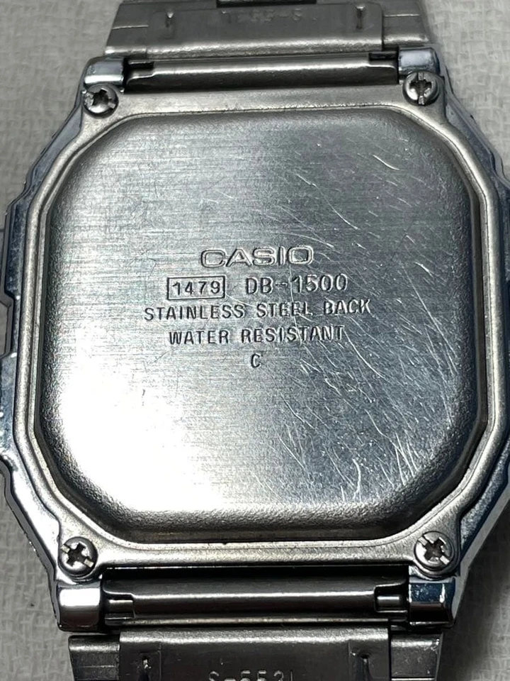 Casio Data Bank DB-1500 Reloj Hombre Digital Cuarzo Acero Inoxidable... - Imagen 4 de 4